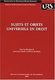 Sujets et objets universels en droit