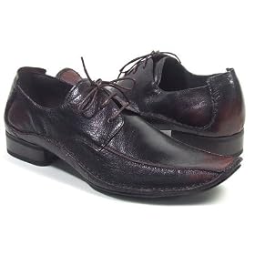 Buy Z093 Zota Mens Leather Casual Shoes Maroon Brown by Zota
