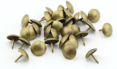 Pack of 100 Round Head 9x9mm Bronze Pin Doornail Pushpin Drawing Pin Thumbtack DecoTack Upholstery Nail Drum Nail