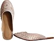 Beaded & Sequin Indian Leather Slippers for Women Handcrafted Casual Footwear Available in Various Sizes