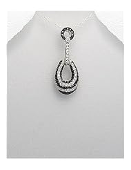 CZ Pendant Necklace In 92.5 Sterling Silver