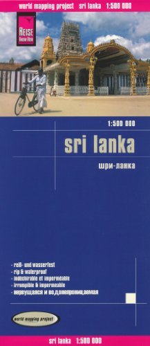 Sri Lanka (Ceylon) 1:500 000 Travel Map, waterproof, GPS-compatible, REISE