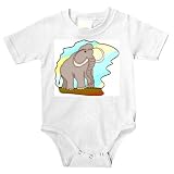 Onesie with elephant, history, mammoth