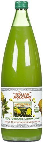 Volcano Bursts Organic Italian Lemon Juice, 33.8 oz by Volcano Bursts