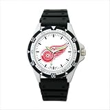NHL Detroit Red Wings Adult or Youth Team Logo Watch with Rubber Strap