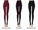 Anmengte Winter Womens Black Warm Velet Stretchy High Waist Elastics Leggings (FBA)