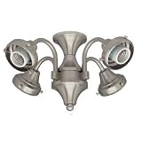 Hunter H28126 4-Light Brushed Light Fitter
