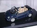 VW VOLKSWAGEN NEW BEETLE CONVERTIBLE BLUE 1/43 AUTO ART MODEL CAR