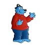 K�pt'n Blaub�r - 3D K�hlschrankmagnet - Kaptain Blaub�r