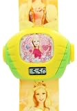 TimerMall OEM - Montre Enfants - Quartz - Caoutchouc - Barbie Bracelet en caoutchouc jaune Cartoon projection n