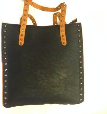 Clearance 50% off regular price!! !Designer Handbags- Mira Collection Black and Faux Leather Tote Bag