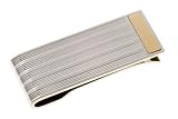 Sterling Silver and 14K Yellow Gold Money Clip