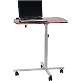 Angle and Height Adjustable Mobile Laptop Computer Table