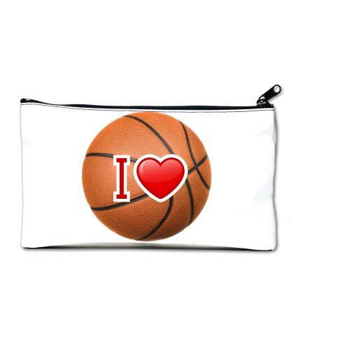 Artsmith, Inc. Clutch Bag Purse (2-Sided) I Love Basketball
