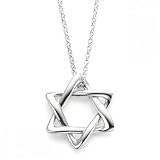 Bling Jewelry Sterling Silver Star of David Pendant