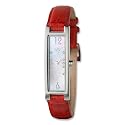 Joy By Joy JW538 Ladies Elegant Very Pomegranate Slim Rectangulares Watch with Dazzling Genuine Diamonds