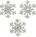 Small Branch Snowflake Iron-on Applique Pack of 3