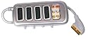 SLx Gold 4 way Switchable scart selector with 2 sets of Phono. 0.5 mtr