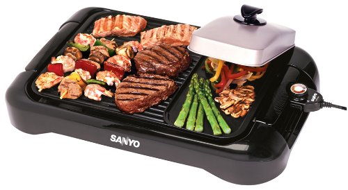 Sanyo HPS-SG4 Extra-Large Indoor Barbecue Grill and Griddle