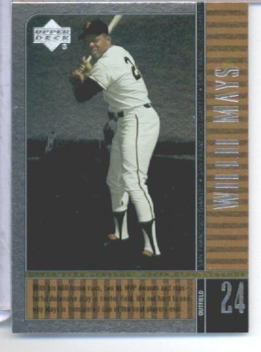 2000 Upper Deck Legends Baseball Card # 36 Willie Mays San Francisco Giants Mint Condition- Shipped In Protective ScrewDown Display Case!