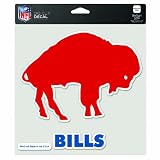 NFL Buffalo Bills 8-By-8 Inch Diecut Colored Decal Red Buffalo Design