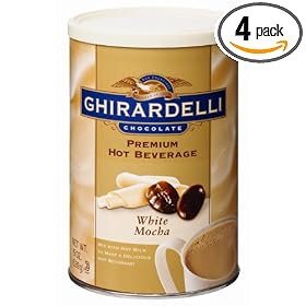 Ghirardelli Chocolate Premium Hot Beverage Mix, White Mocha, 19-Ounce Cans (Pack of 4)