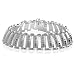 41ZE7oTsEGL. SL75  Sterling Silver Track Link Diamond Cut Bracelet 7.2