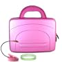 Amazon Kindle DX Hardshell Carrying Case ( EVA PINK ) + Pink Double Bright Amazon Kindle 2 LED Book Light + Vangoddy tm, Live*Laugh*Love wrist band!!!