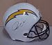 Ladainian Tomlinson Hand Signed Autographed San Diego Chargers Full Size Riddell Football Helmet w/ Photo of Signing