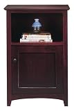 Anywhere Table/telephone Stand With Cabinet Dark Cherry