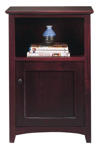 Anywhere Table/telephone Stand With Cabinet Dark Cherry
