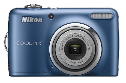 Nikon Coolpix L23 Digitalkamera (10 Megapixel, 5-fach opt. Zoom, 6,7 cm (2,7 Zoll) Display, bildstabilisiert) blau
