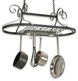 Decor Oval withLighted Grid - Hammered Steel