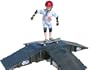 Landwave 4-Sided Pyramid Skateboard Kit with 4 Ramps and 1-Deck