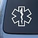 Star of Life - Medical - Car, Truck, Notebook, Vinyl Decal Sticker #2639 | Vinyl Color: White