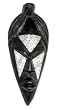 Wood mask, 'Ghanaian Lady' Wood mask, 'Ghanaian Lady'