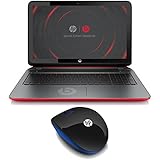Hewlett Packard 15-p030nr 15.6-Inch Special Edition Beats Laptop with AMD Quad-Core Processor & HP Z3600 E5C14AA Wireless Mouse (Blue/Black) Bundle