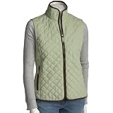 Free Country Ladies Diamond Airtouch Quilted Vest,Peridot,Large