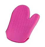 Lekue Silicone Super Flexible Oven Mitt, Fuchsia