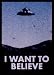 The X-files (I Want to Believe) Art Framed Poster Print - 24" X 36"