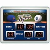 Detroit Tigers Clock - 14''x19'' Scoreboard