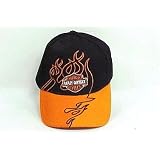 Buy Harley Davidson Premium Licensed Baseball Cap Style Logo Biker Hat Shd428 Flare Up Orange by Boom Boom Cycles
