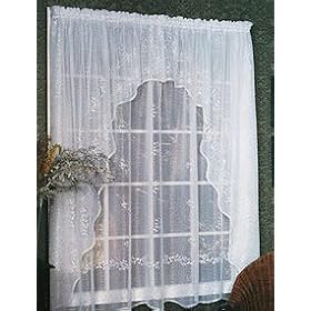Sheer Devine - Panel 60 x 84, White by Heritage Lace