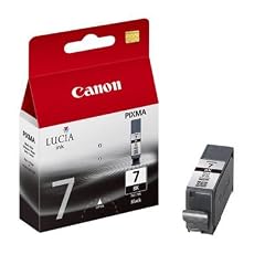AC - 1 NEUE ORIGINAL CANON Druckerpatrone PGI-7BK BLACK Text Tintenbeh�lter SCHWARZ + Fotopapier 10x15 180g von Print4Life !!! F�r folgende Canon Ger�te : Pixma MX7600, IX7000