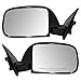 Brock Replacement Pair Set Manual Side View Mirrors Sail Mounted Compatible with Pickup without vent window 8794089147 8791089149
