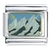 Snowcap Mountain Top Italian Charms Bracelet Link