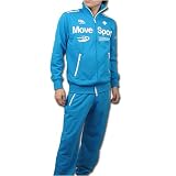 DESCENTE デサント スウェット上下 2010MODEL《メンズ：ブルー》グラフィックロゴ トレーニング DAT-2011-DAT-2011P-CBLU-CBLUの画像