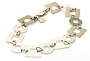 14k Yellow Gold Geometric Fashion Bracelet, 7.25"