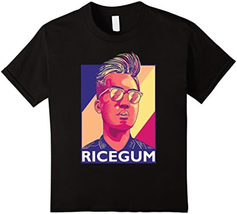 Kids Ricegum T Shirt - High Resolution Graphic Design 12 Black