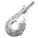 925 Silver Fish Hook Pendant Hawaiian Jewelry